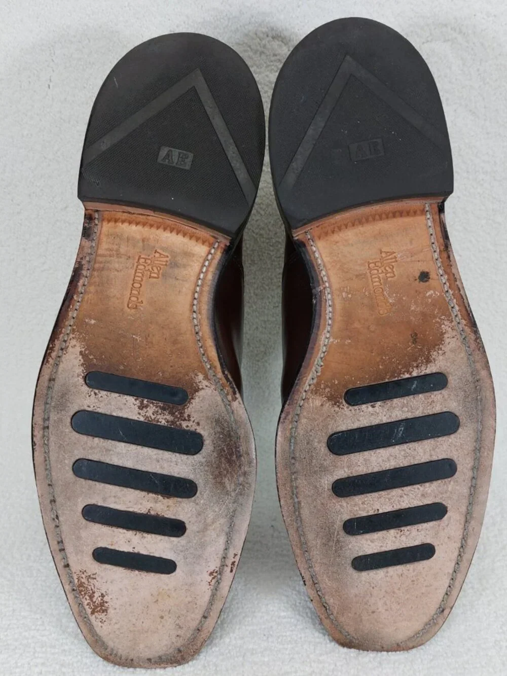 Allen Edmond Dryden Brogue Oxford Shoes Mens Size 8 D, Cap Toe, Brown Leather